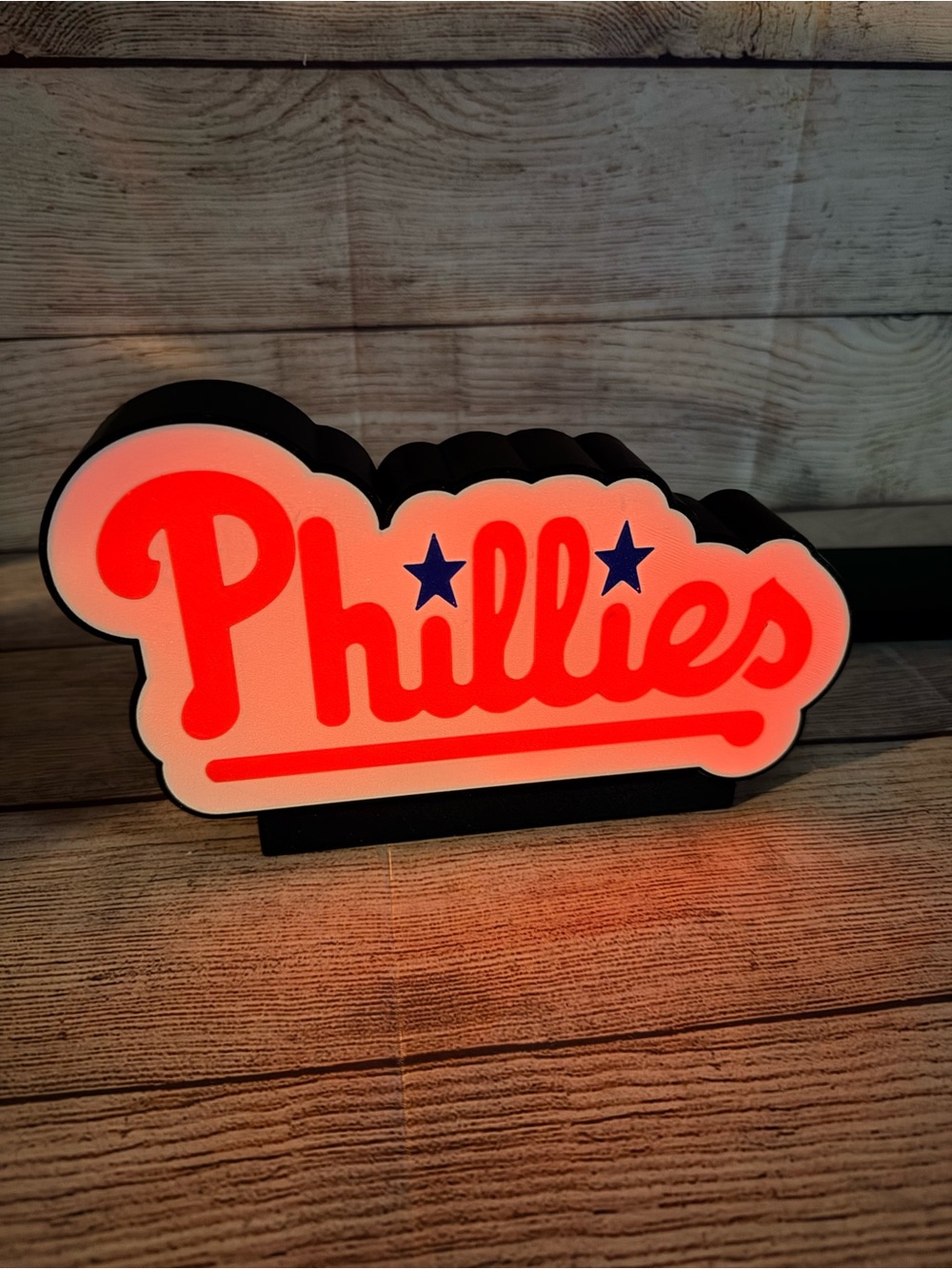 Phillies LED Team Sign Multicolor with Remote - Picture 8 of 8